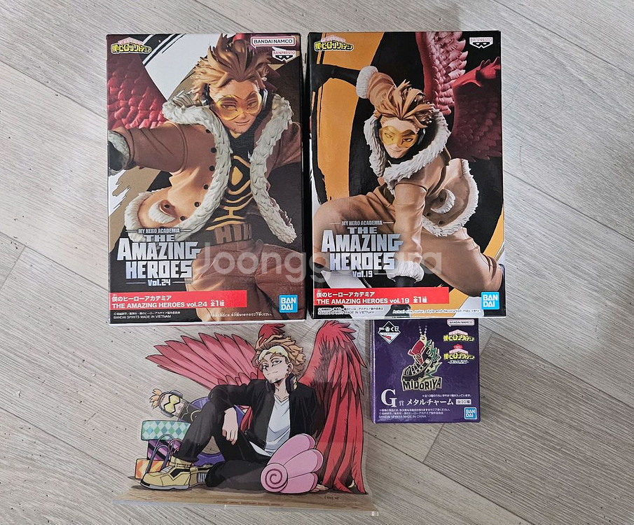 나히아 호크스 피규어 메탈키링 아크릴 4개일괄--0