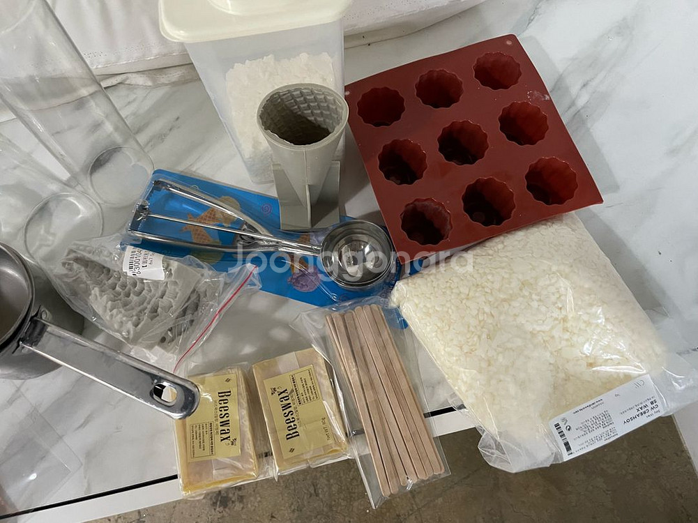 캔들공예 캔들재료 크림소이 비즈시트 캔들몰드--3