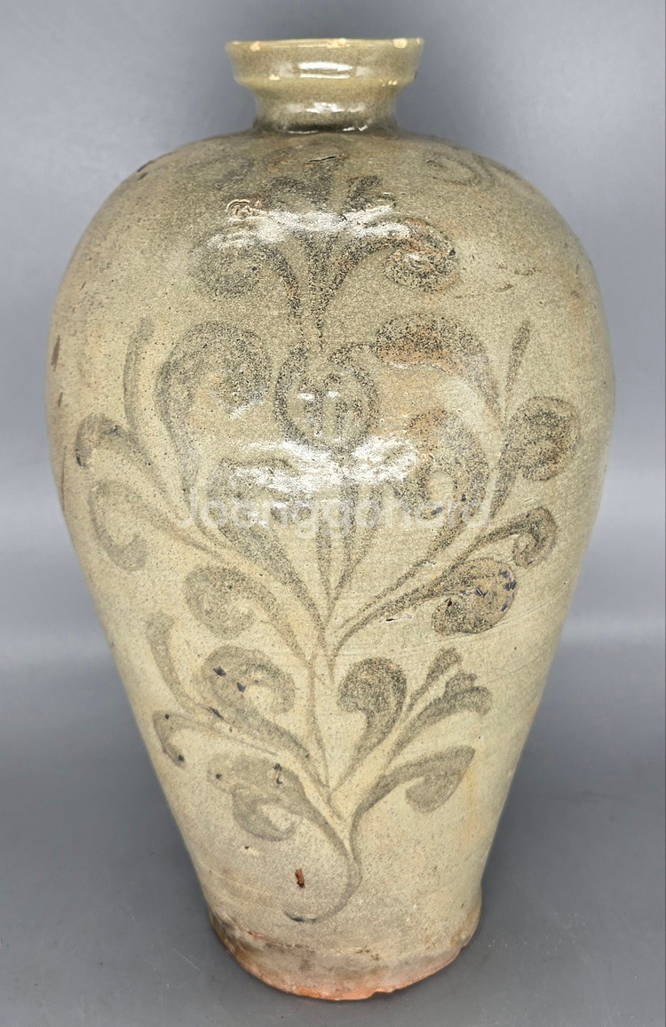 [감정서] 고려시대 청자철화당초문매병--0