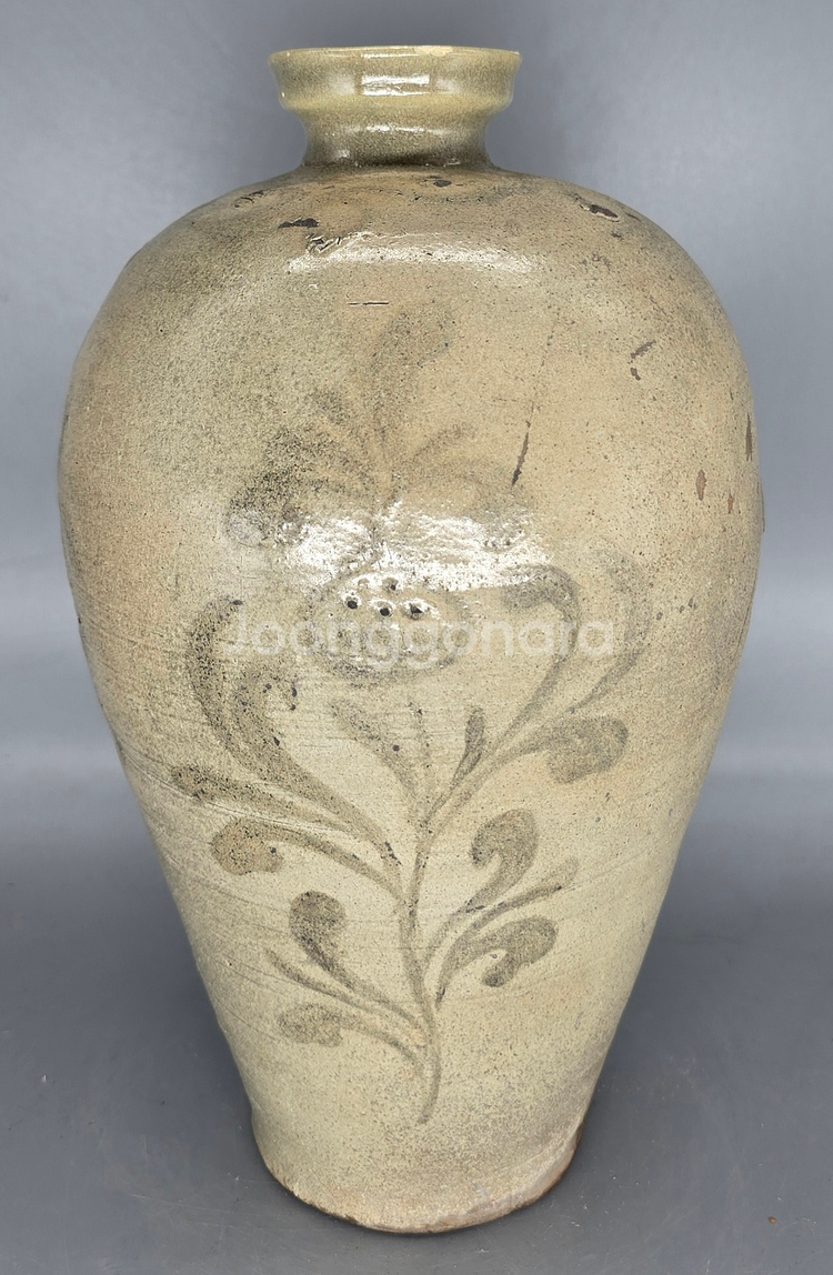 [감정서] 고려시대 청자철화당초문매병--2