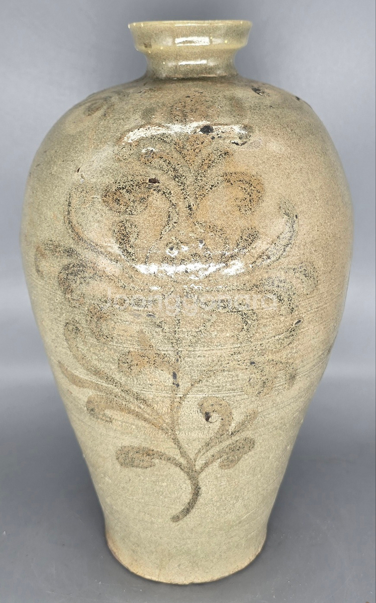 [감정서] 고려시대 청자철화당초문매병--1