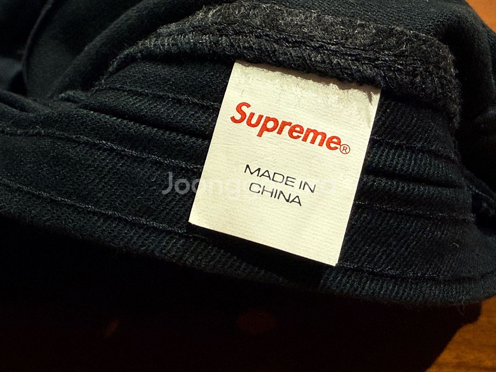 슈프림 밀리터리 캠프캡 블랙 - 21FW--3