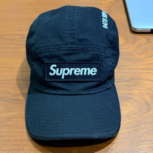 슈프림 밀리터리 캠프캡 블랙 - 21FW