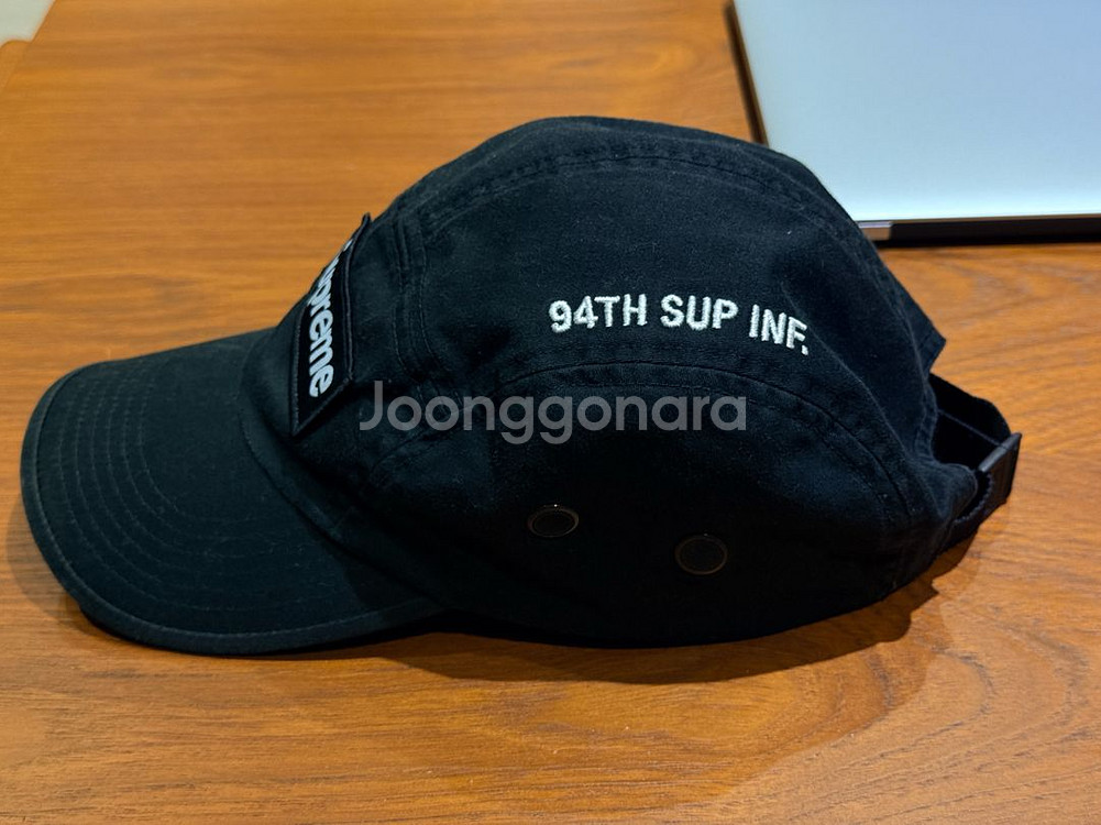 슈프림 밀리터리 캠프캡 블랙 - 21FW--1