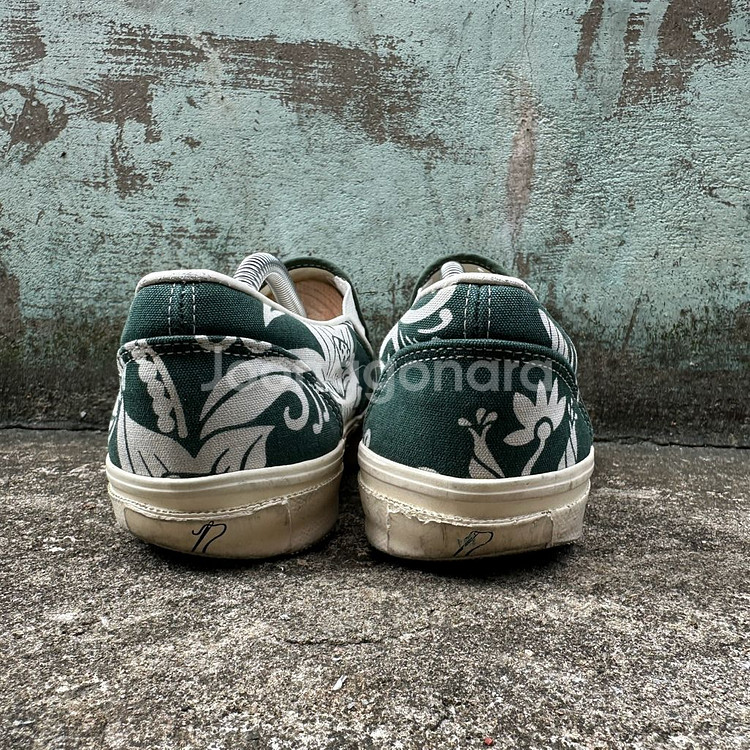 니들스 플라워 패턴 슬립온 그린 8 사이즈--3