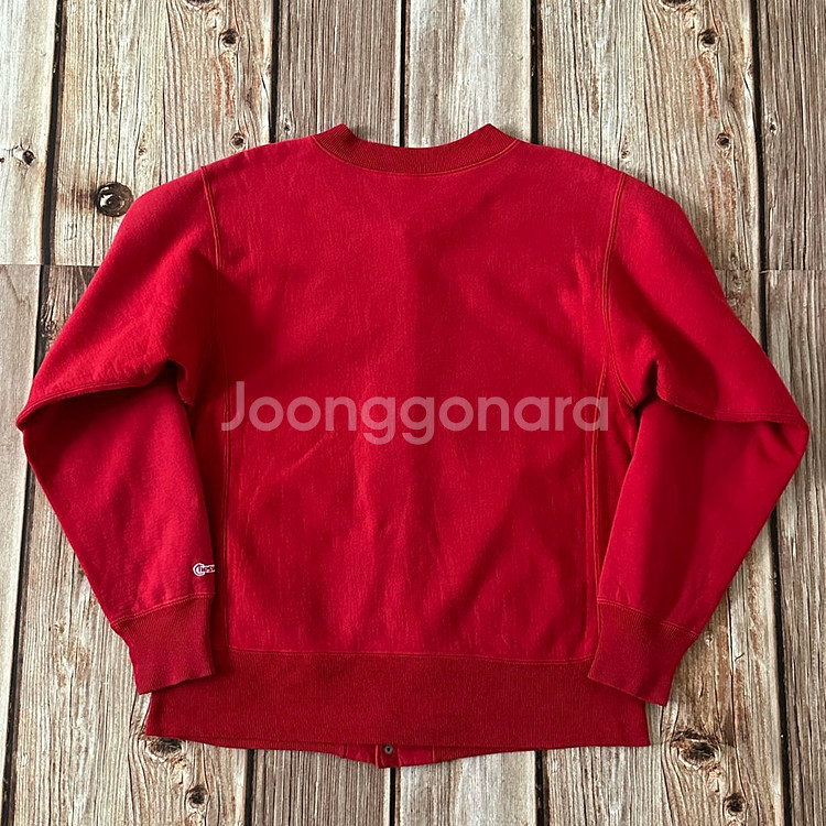 체스윅 리버스위브 스냅 가디건 레드 색상 L 사이즈--1