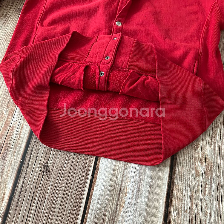 체스윅 리버스위브 스냅 가디건 레드 색상 L 사이즈--8