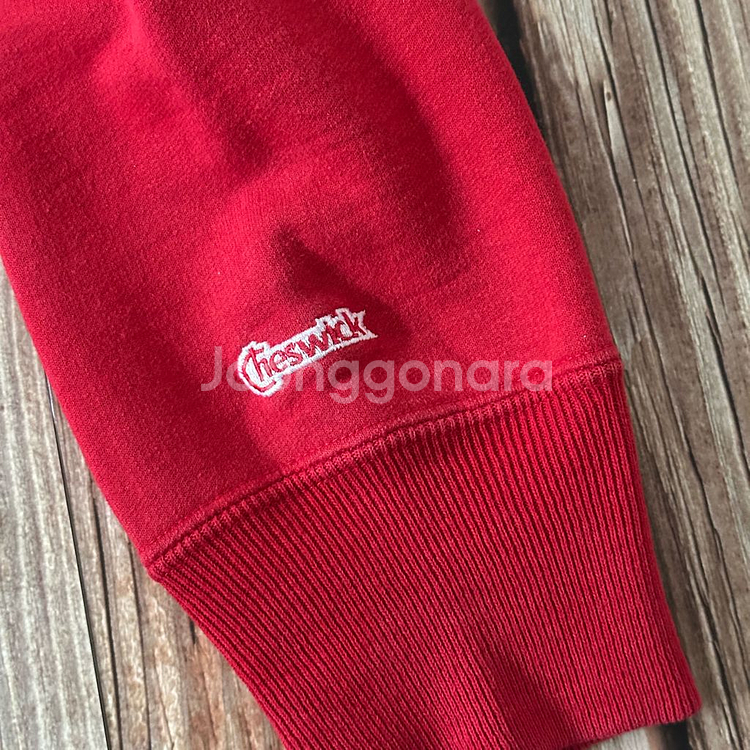 체스윅 리버스위브 스냅 가디건 레드 색상 L 사이즈--6