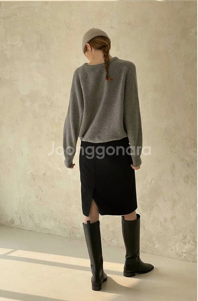 릴리슈 소가죽 롱부츠 255mm--2