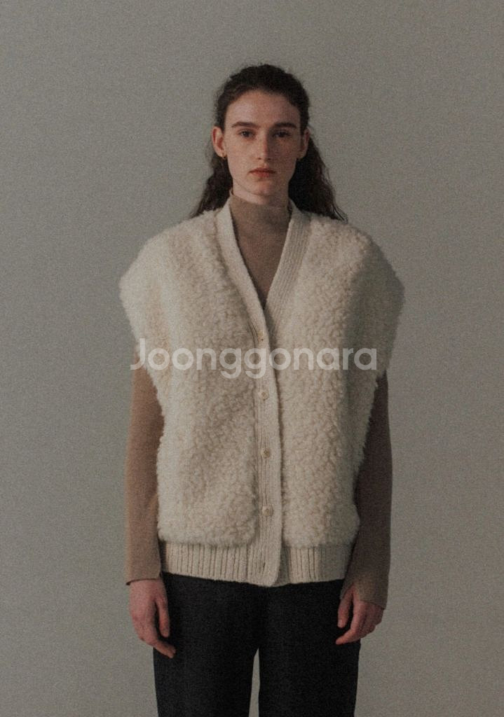 모노크롬 버블 에코 퍼 베스트--1