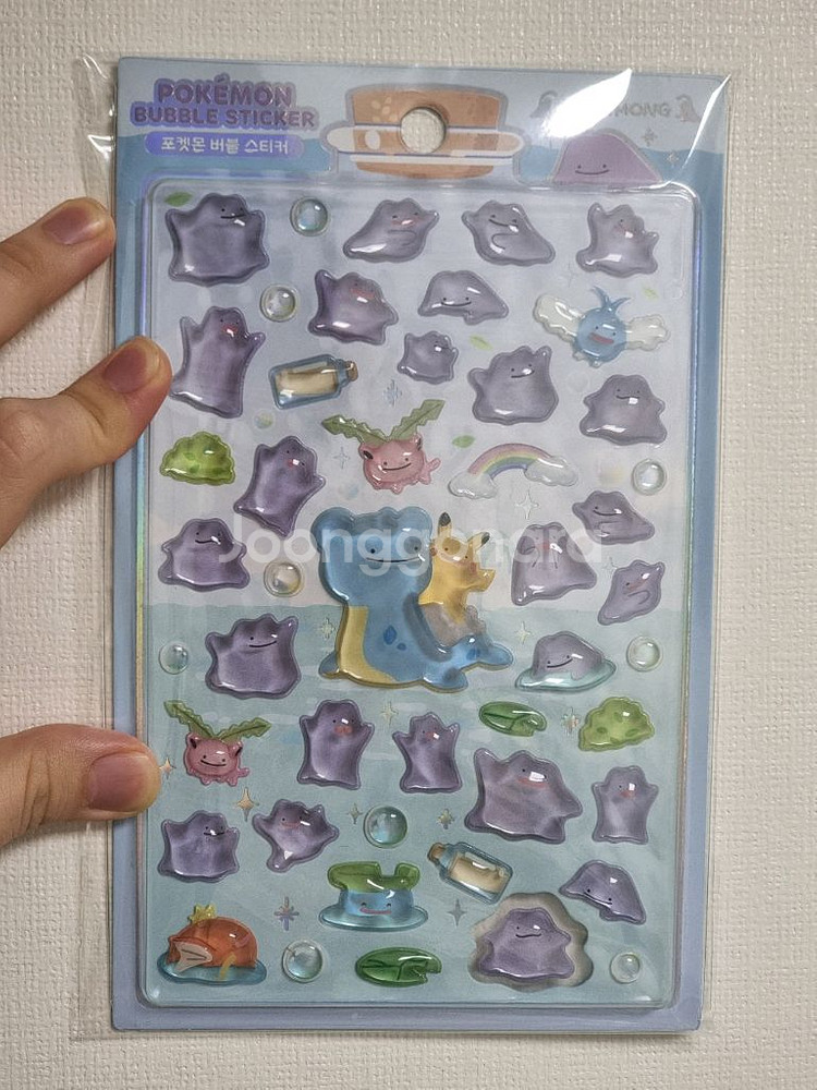 포켓몬 메타몽 버블 스티커 팝업 한국 한정--0