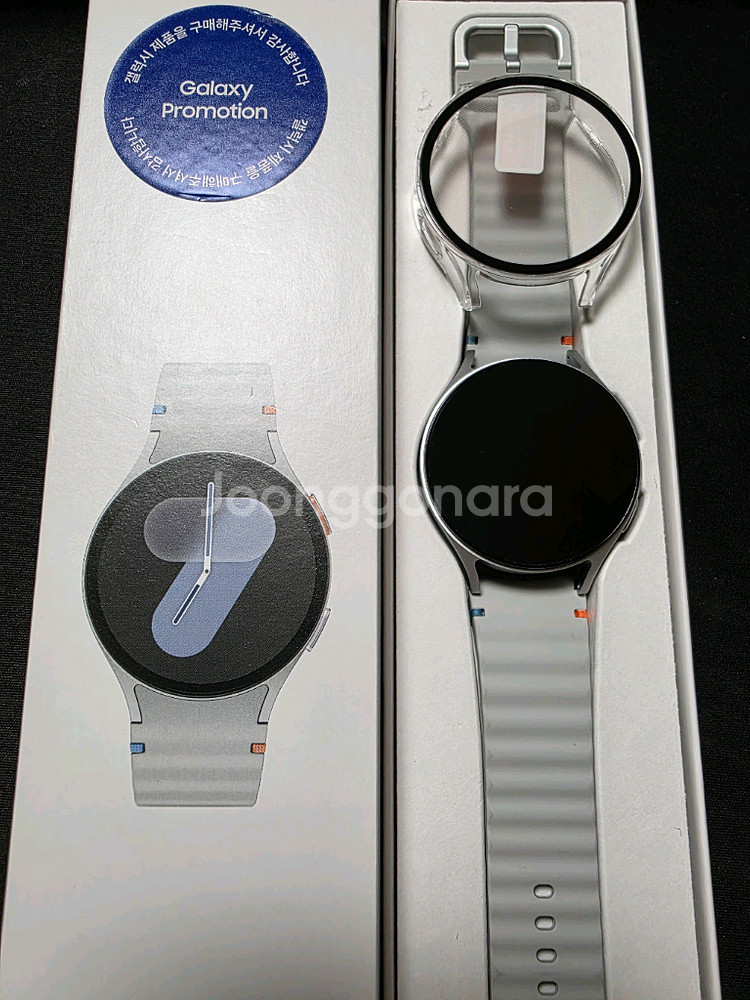 갤럭시워치7 44mm 블루투스(실버)풀박스+풀커버케이스--0