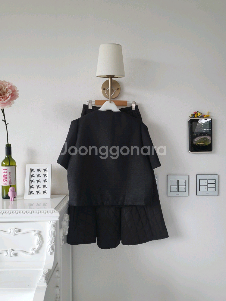 수입 트위드 반팔ㆍ패딩롱스커트(반택포)--4