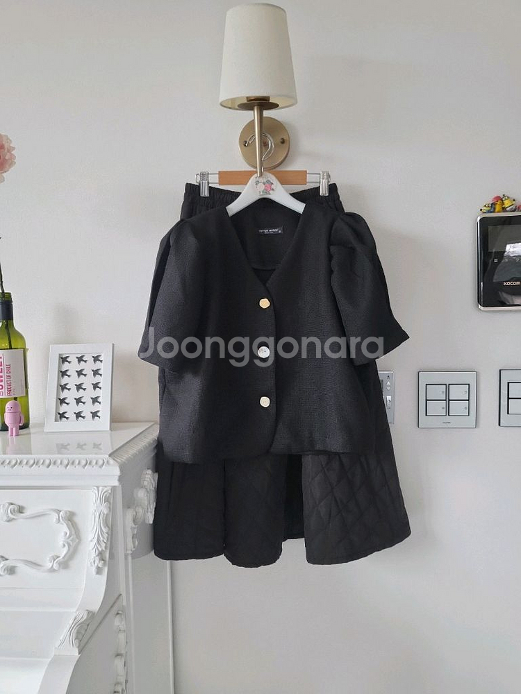 수입 트위드 반팔ㆍ패딩롱스커트(반택포)--7