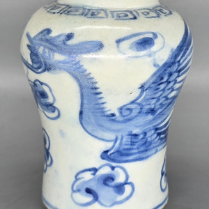 조선시대 백자청화봉황문호