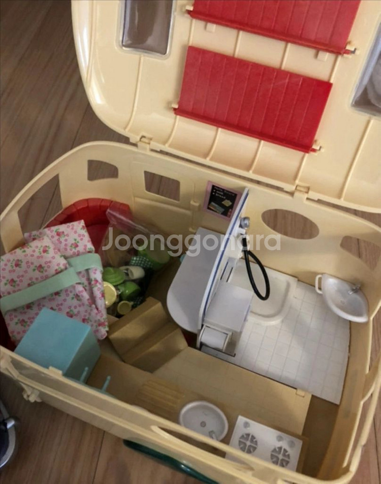 실바니안 실바니안패밀리 블루밴 + 캠핑카 + 인형 일괄--1