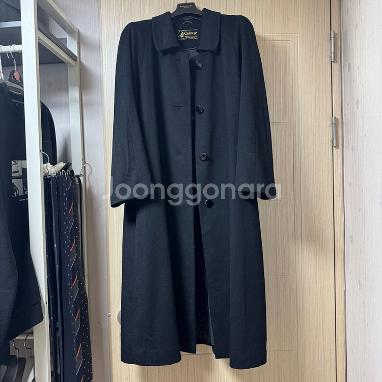 일본 수입 캐시미어 100% 롱코트 블랙--0