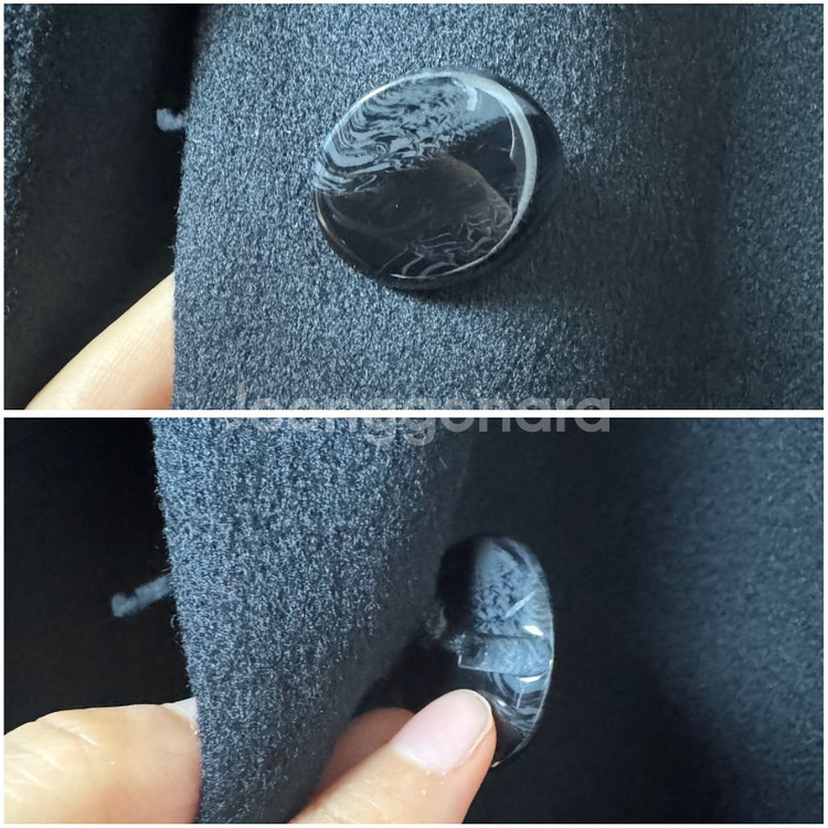 일본 수입 캐시미어 100% 롱코트 블랙--8