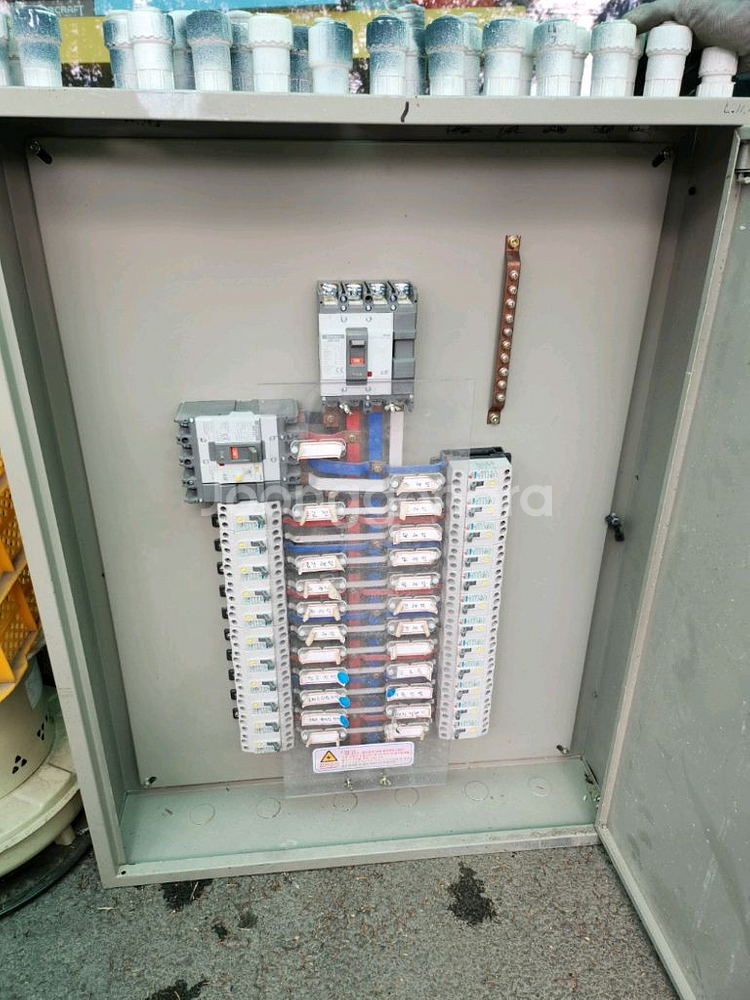 전기 분전함 배전함 배전판 세트 3상 4선식 케이스포함--1