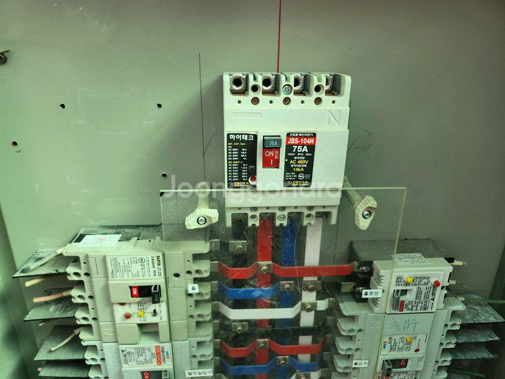전기 분전함 배전함 배전판 세트 3상 4선식 케이스포함--5