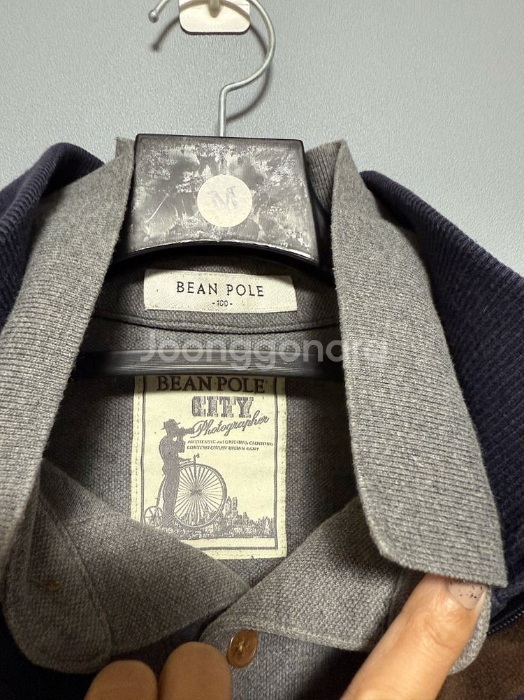 빈폴 남성 하프 집업 티셔츠 100--5