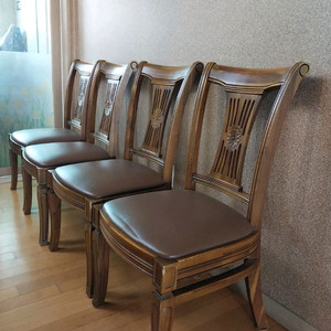 원목 식탁의자 4개