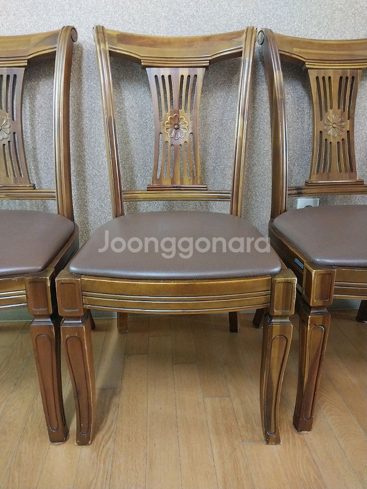 원목 식탁의자 4개--2