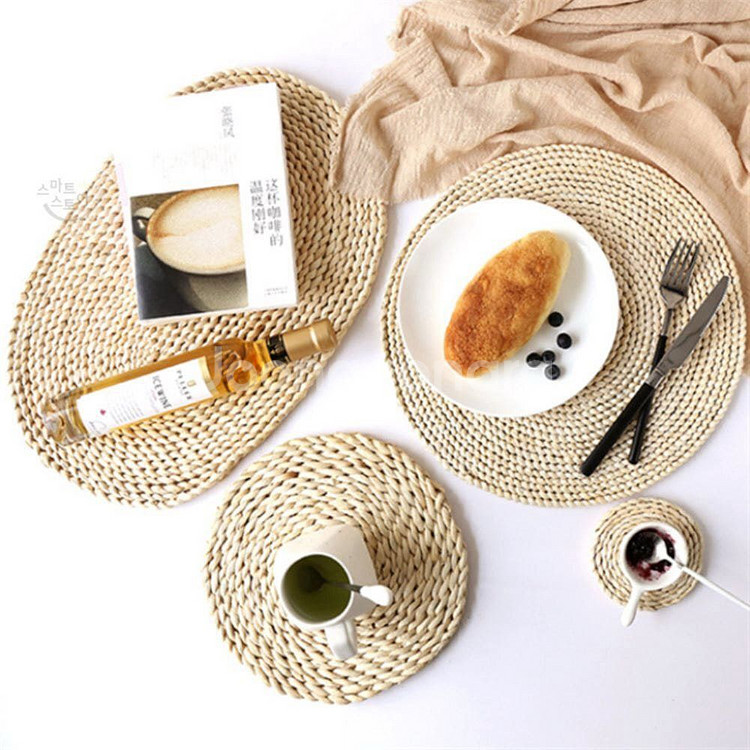 [새제품] 라탄 테이블매트 11,15,25cm 총6개--2