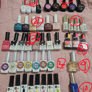젤 네일 폴리쉬 대량 세트 네일아트 47종 이미지