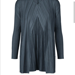 플리츠플리즈 8월 멜로우 가디건 네이비