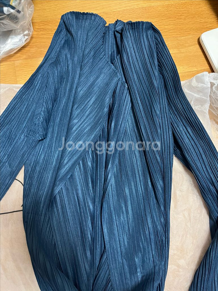 플리츠플리즈 8월 멜로우 가디건 네이비--2