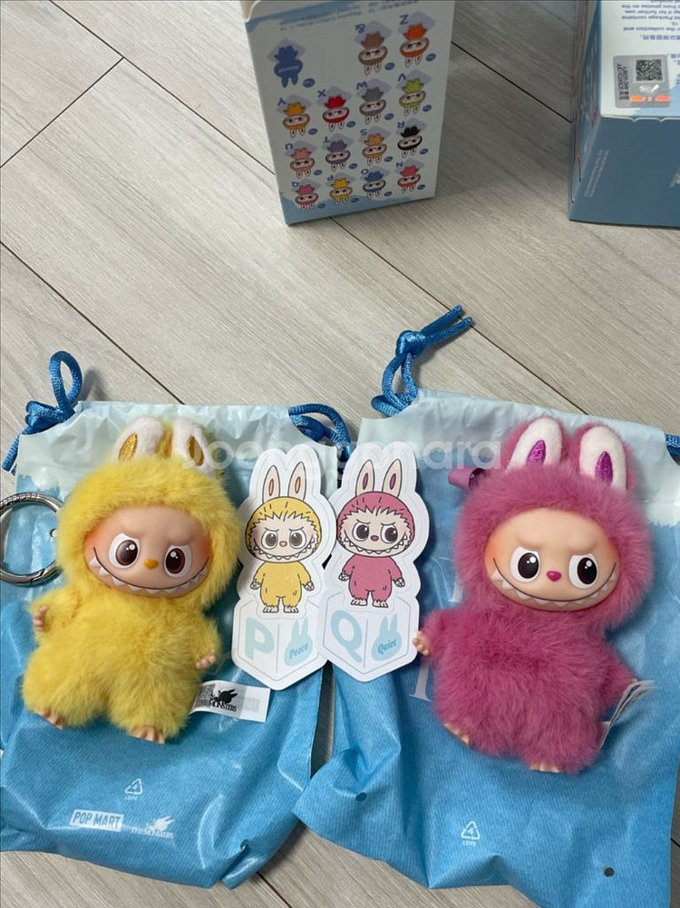 (2개가격) 팝마트 라부부 핀포러브 미니 P,Q--0