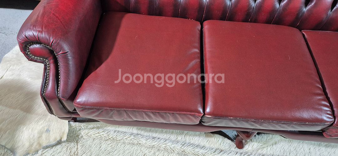 체스터필드 이태리 마스트로또 전체 천연가죽3+1인 소파--4