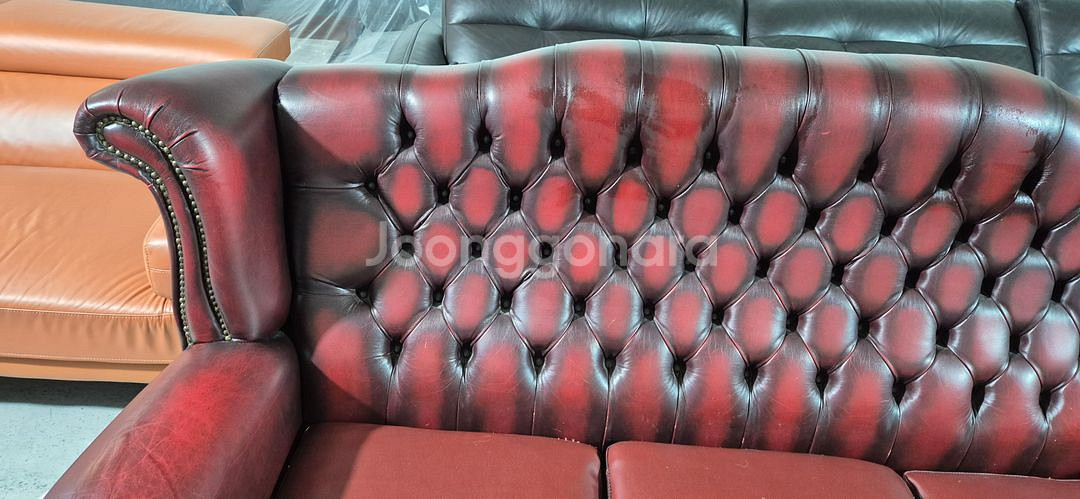 체스터필드 이태리 마스트로또 전체 천연가죽3+1인 소파--5