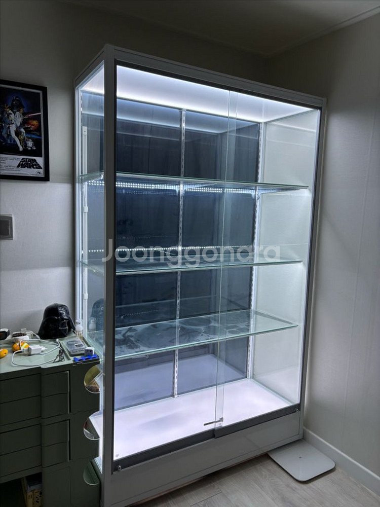홍제쇼케이스 벽면진열장 1950*1200 피규어 진열장--0