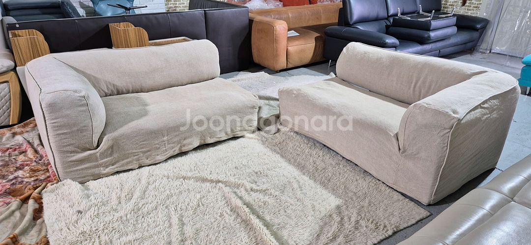 쎄덱 리넨4인 내장제 구스 소파쇼파(커버세탁완료)--4