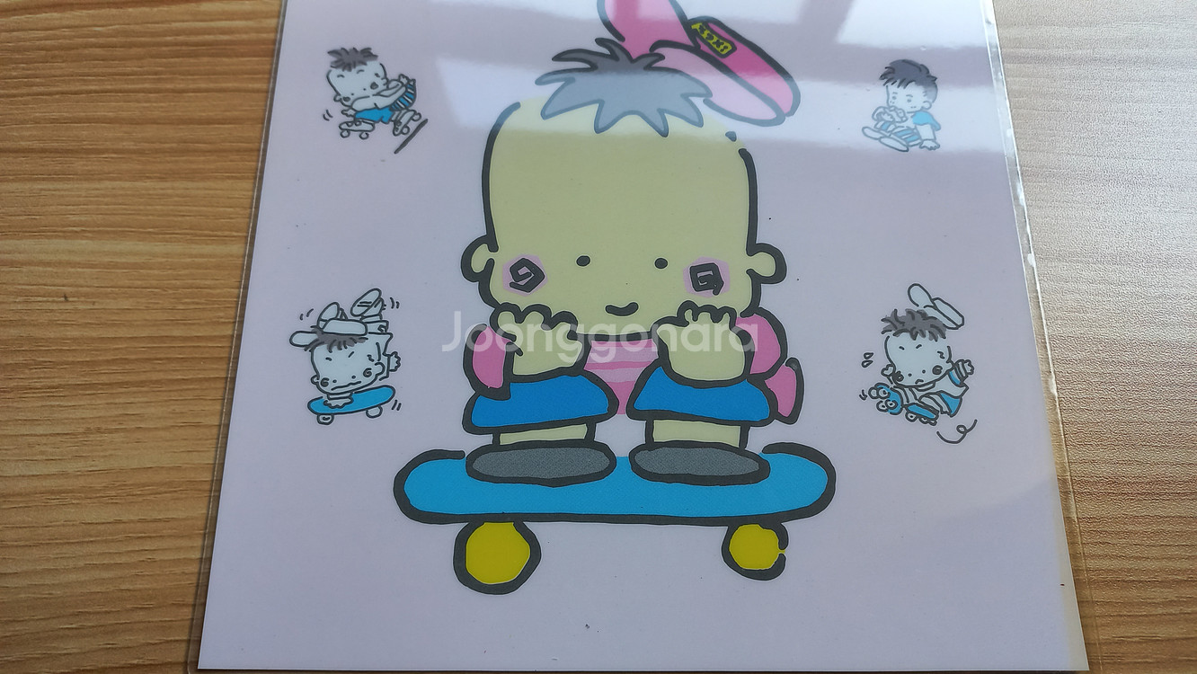 고전문구 영아트 책받침 빈티지 그림 추억 레트--2