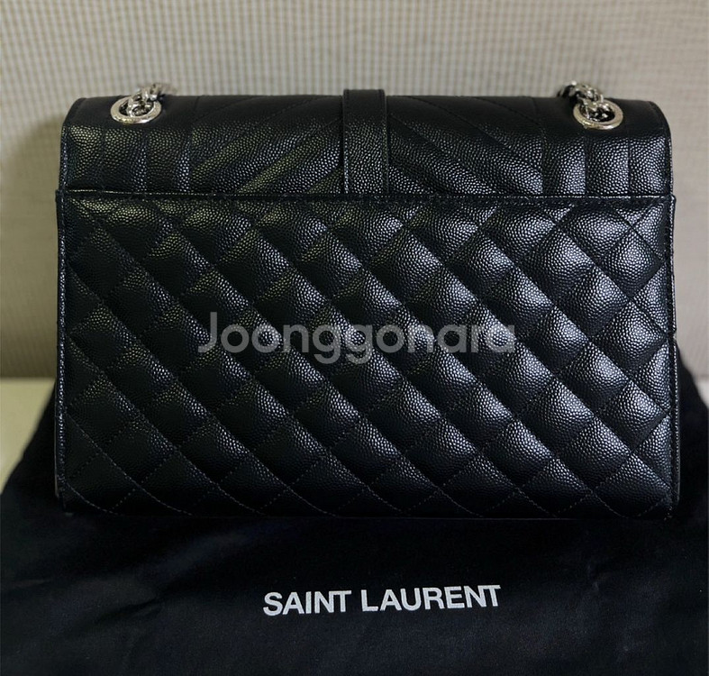 생로랑 모노그램 엔벨롭 미디움 숄더백--6