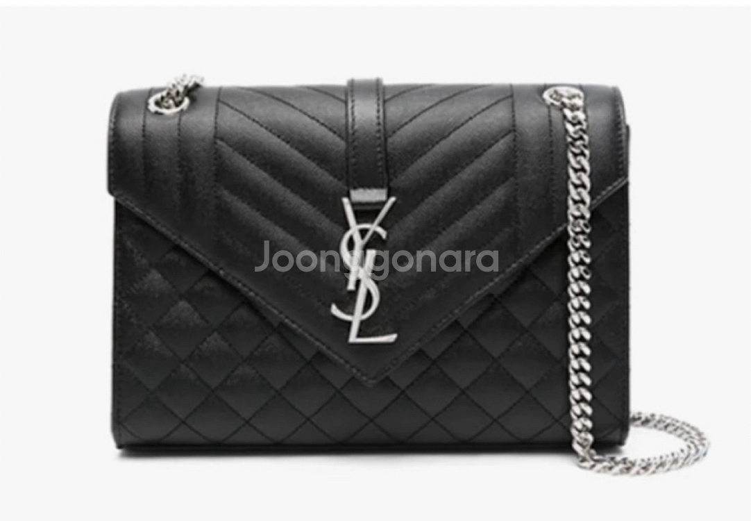 생로랑 모노그램 엔벨롭 미디움 숄더백--2