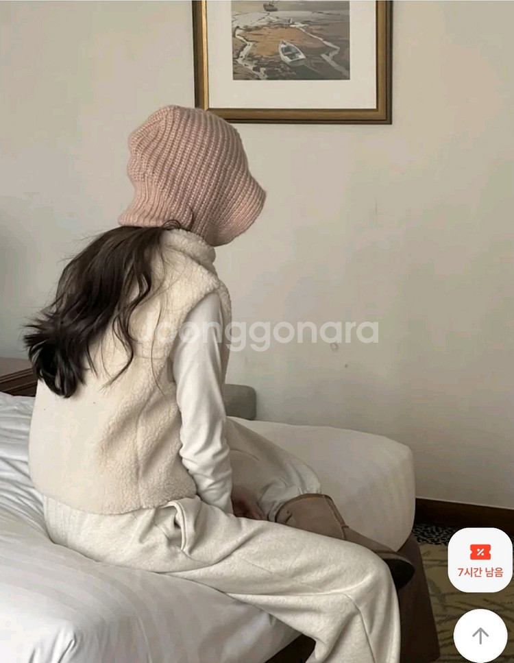 뽀글이 양털 하이넥 조끼베스트--2