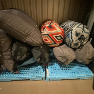 캠핑 용품 정리