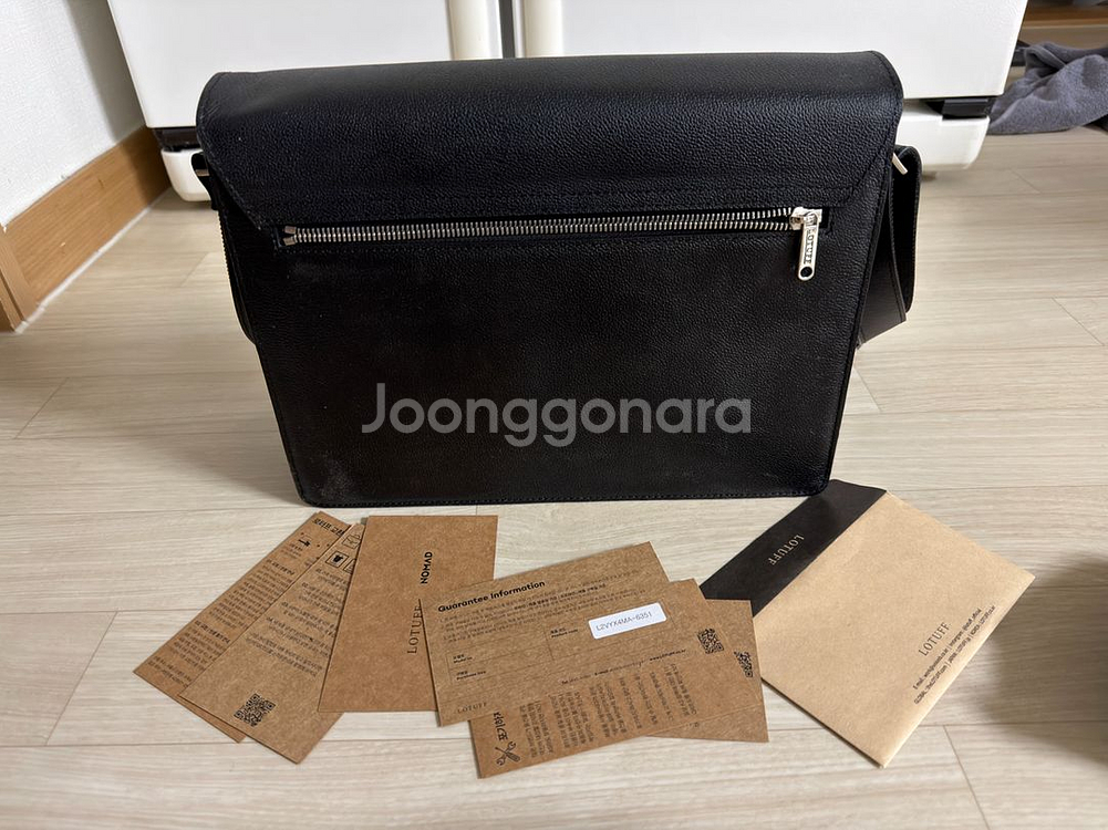 로터프 LO-7397 천연 소가죽 크로스백 서류가방--0