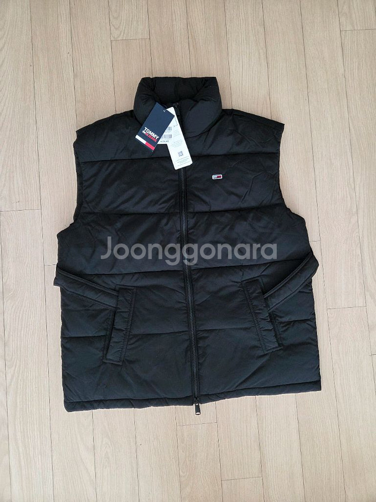 타미힐피거 블랙 패딩 조끼 새상품--0