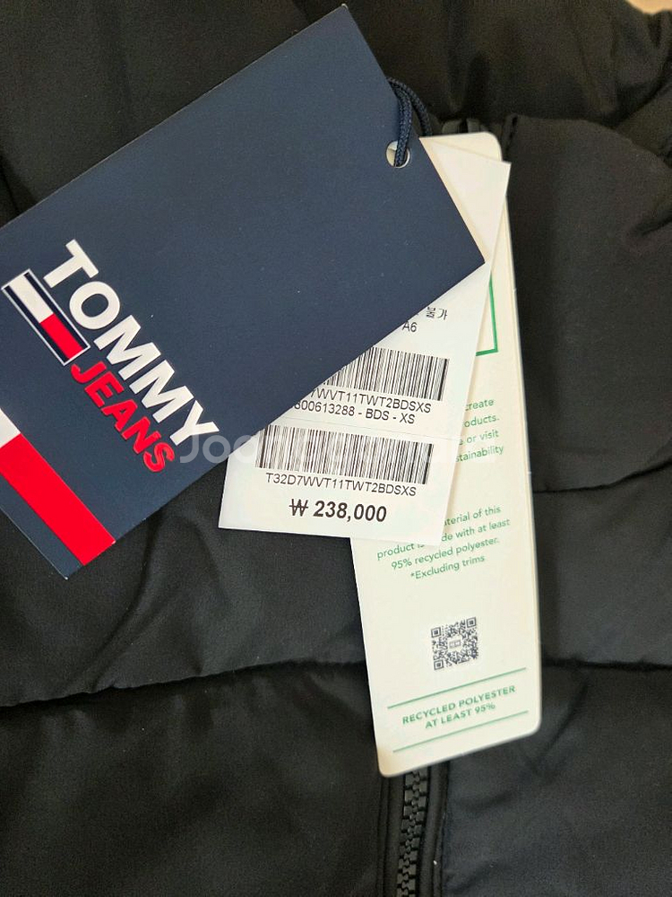 타미힐피거 블랙 패딩 조끼 새상품--1