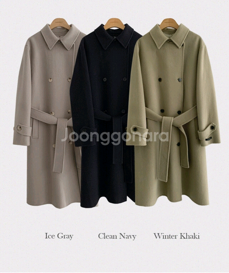 프롬헤드투토 세르니 더블 핸드메이드 롱 코트(구스안감)--0