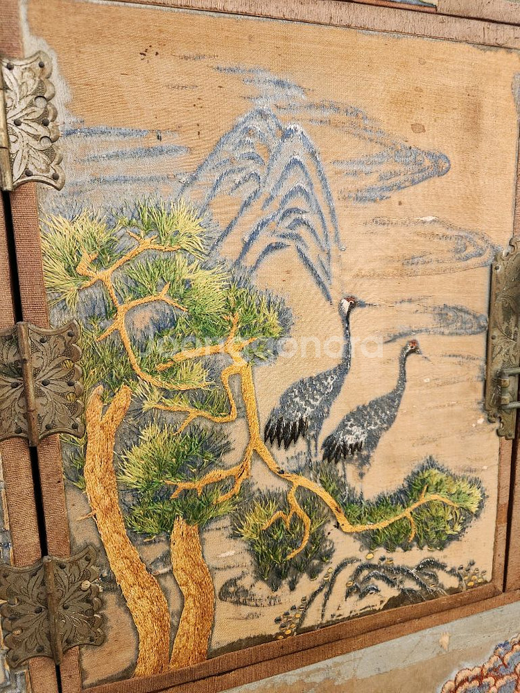 2단 전통 자수농--2