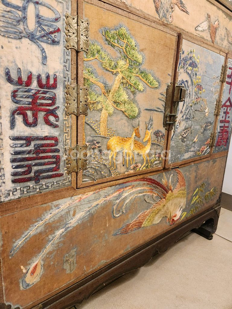 2단 전통 자수농--3