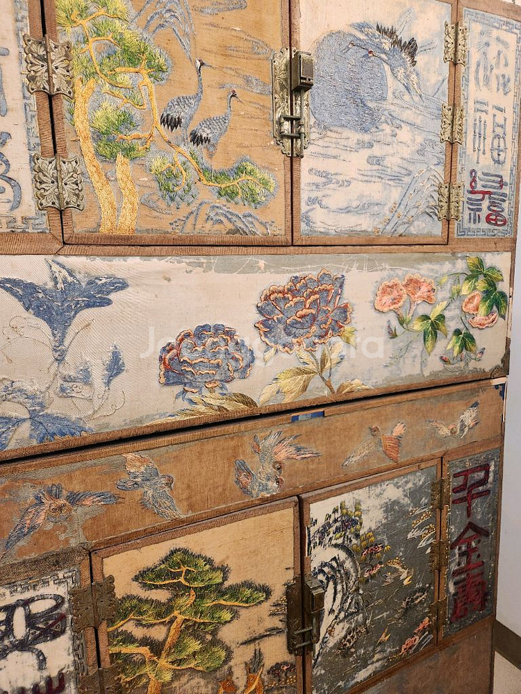 2단 전통 자수농--4