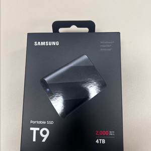 미개봉 삼성 포터블 외장SSD T9 4TB