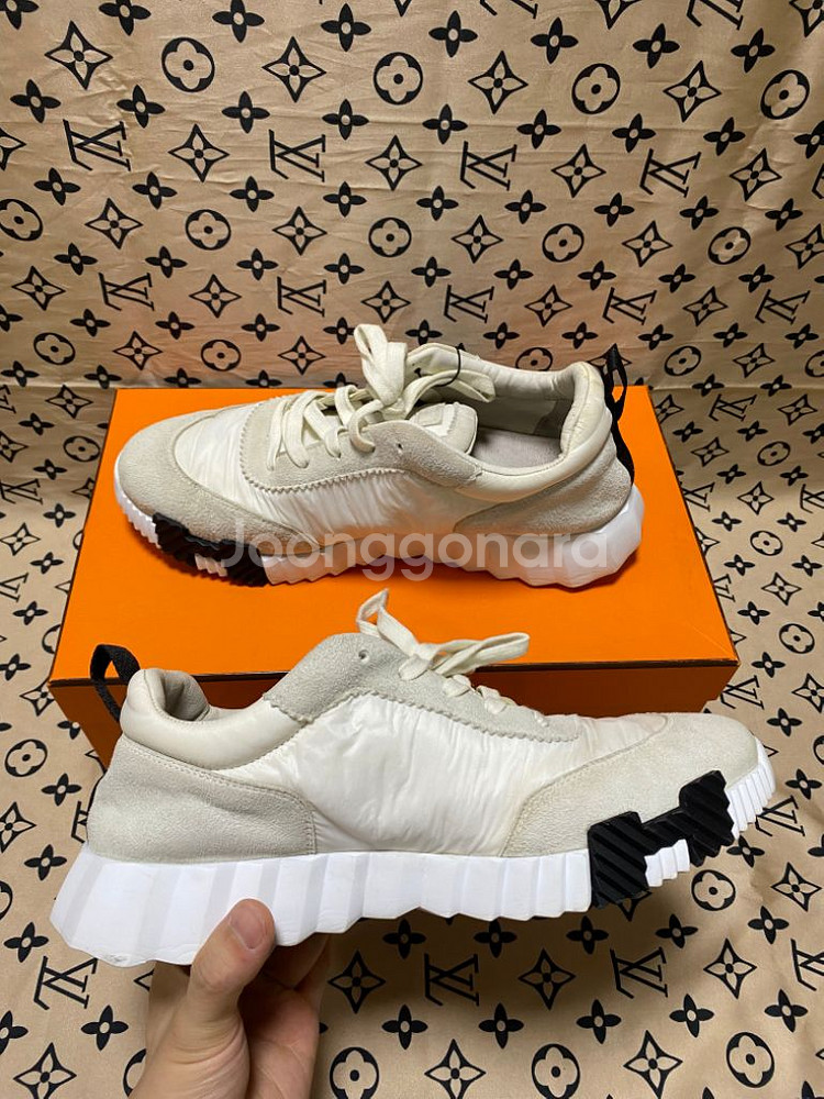 [41.5] 에르메스 바운싱 스니커즈 파라슈트 패브릭--0